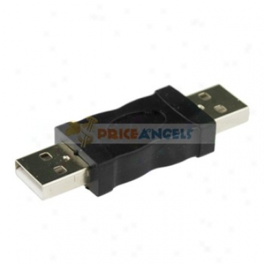 Nickel Plated Usb Male To Male Adapter Conve5ter