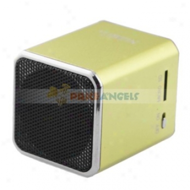 Nizhi Sports Manner Mini Speaker Amplifier W/ Fm Radio+tf Card Usb Slots For Pc Mp3 Mp4 Player(green)