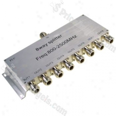 One-to-eight 8port 800-2500mhz Rf Antenna Splitter