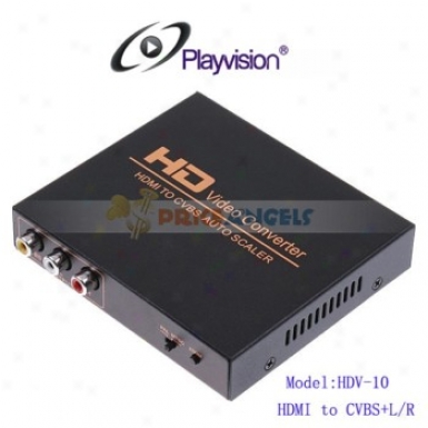 Playvision Hdv-hd10 Hdmi To Av Converter Hdmi To Cvbs Converter