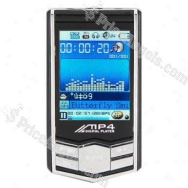 Portable 1.8-inch Lcd Display Usb Rechargeable Digital Mp3 / Avi Player With Fm Radio (built-in 2gb Memory) - Black