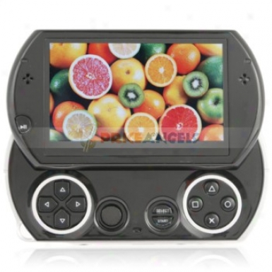 Portable 4.3-inch Touch Screen Mp5 Multimedia Player With 1.0mp Camera-black(fm/tv-out/tf Slot/4gb)