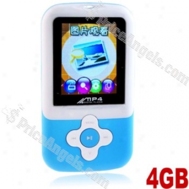 Portable 4gb Mp3/4 Fm Radio Digital Media Player-blue