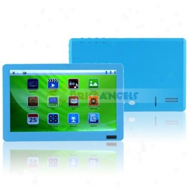Portable 8gb 7-inch Lcd Touch Riddle Mp5 Player With Music/movie/fm//photo/tf Crad Slot(blue)