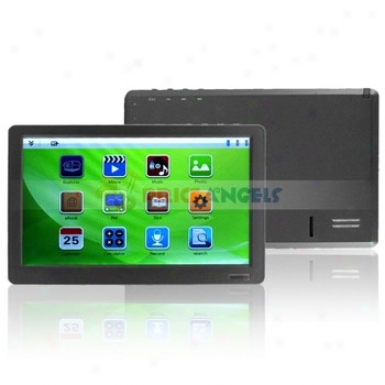 Portable 8gb 7-inch Lcd Touch Screen Mp5 Player With Music/movie/fm//photo/tf Card Slot(black)