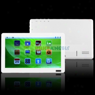 Portable 8gb 7-inch Lcd Touch Screen Mp5 Player Upon Music/movie/fm//photo/tf Card Slot(white)