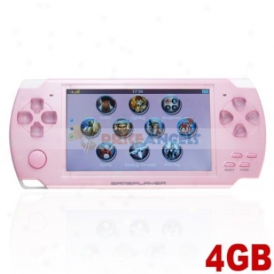 Portable Mp5 Player Game Console With 4gb Camera Fm(pink)