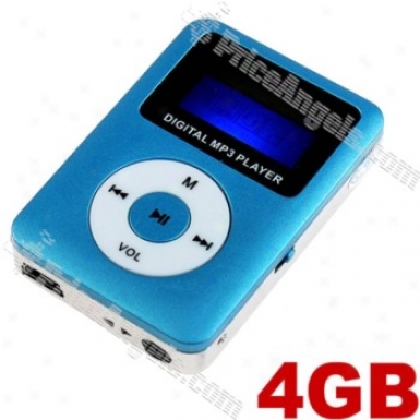 Pirtable Usb Rechargealbe Mini Digital Mp3 Player-blue(4gb)