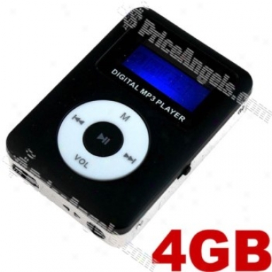 Portable Usb Rechargealbe Mini Digital Mp3 Player With Tf Card Slot-black