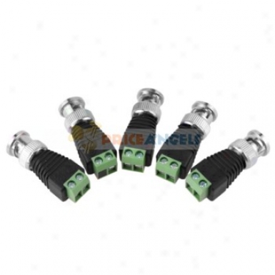 Power Converter Connector Adapters Because of Cctv Camsra(5-pack )
