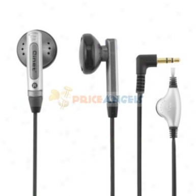 Qinet Q-907mv 3.5mm Audio Jack Stereo In-ear Earphone With Volume Control For Mp3 Computer(silver)