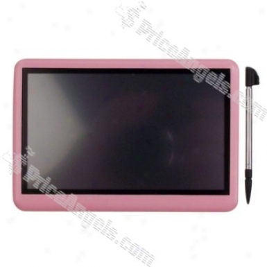 &quo;tportable High Clarity 4.5"" Lcd Touch Screen Multi-media Mp3 / Mp4 / Dv / Mp5 Player (builti-n 8gb Memory) - Pink"