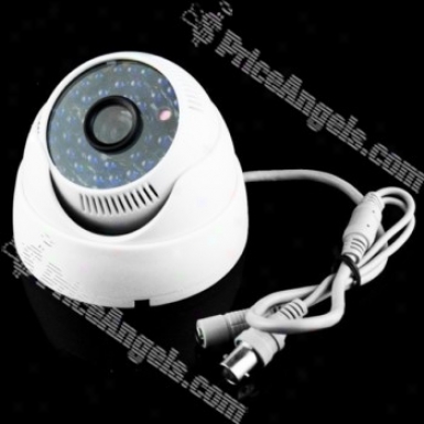 "ss-205 48 Blueled 420tvl 1/4"" Sharp Camera Dome-white"