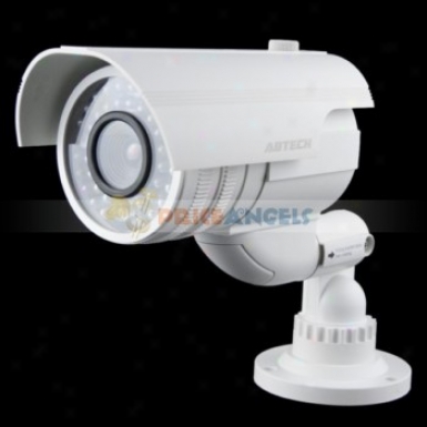 Realistic Looking Fake Dummy Security Ir Camera With Red Blinking Led