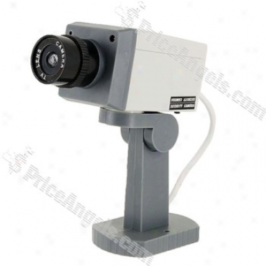 Realistic Looking Security Camera For Indoor And Outdoor (white)