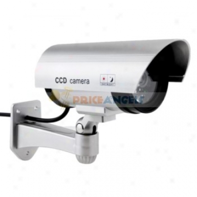 Realistic Pseudo Fake Dummy Decoy Dome Security Ir Camera With Red Blinking Led