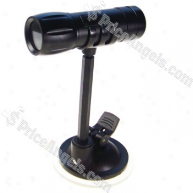 Rechargeable 300kp Pin-hole SpyA v Camera Disguised As Flashlight With Micro Sd / Tf Card Slot And Car Bracket