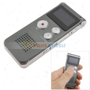 Rechargeable 4gb Lcd Digital Audio Voice Recorder Dictaphone With Mp3 Player(grey)