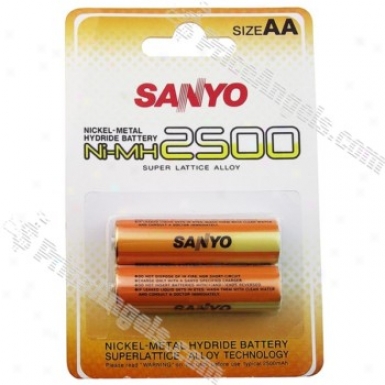 Sanyo Aa 2500mab Ni-mh Battery(2-pack)