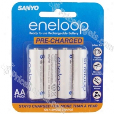 Sanyo Eneloop Aa 1.2v 2000mah Ni-mh Rechargeable Battery(4-pack)