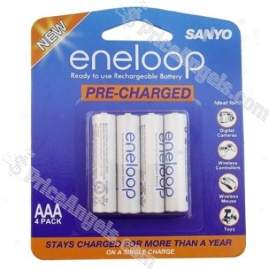 Sanyo Eneloop Aaa 1.2v 750mah Ni-mh Rechsrgeable Battery(4-pack)