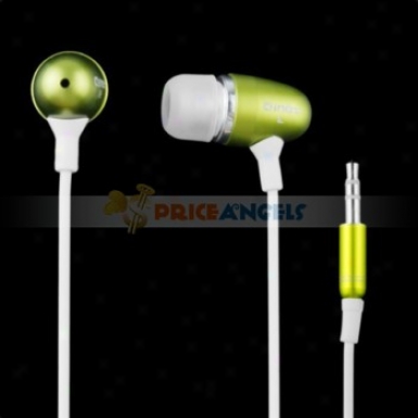 Simple Qinet Q-405a 3.5mm Audio Jack Stereo In-ear Earphone Headphone Earpiece For Mp3 Mp4 Cd Player(yellow)