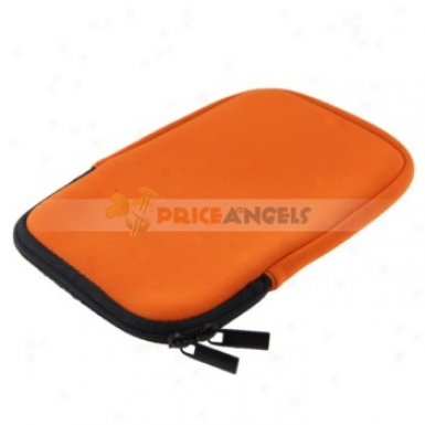 Simple Style 7-inch Anti Shock Case Pouch Bag Sleeve With Zipper For Tablet Pc(orange)
