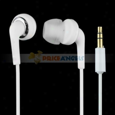 Songqu Sq-24a 3.5mm Jack Stereo Hands Free In-ear Earphones Headset For Pc/cell Phone(white)