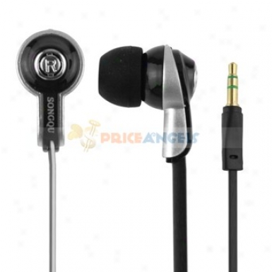 Songqu Sq-57mp 3.5mm Jack Stereo Hands Free In-ear Earphoones Headset For Pc/cell Phone(silver)
