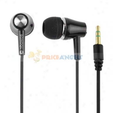 Songqu Sq-59mp 3.5mm Jack Stereo Hands Free In-ear Earphoneq Headset For Pc/cell Phone(black)