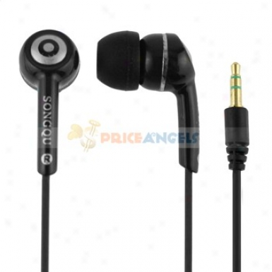 Songqu Sq-61mp 3.5mm Jack Stereo Hands Prodigal In-ear Earphones Headset For Pc/cell Phone(black)