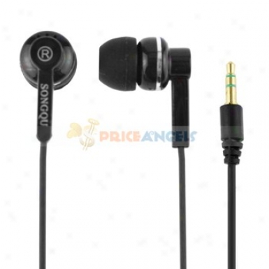 Songqu Sq-62mp 3.5mm Jack Stereo Hands Generous In-ear Earphones Headset For Pc/cell Phone(black)