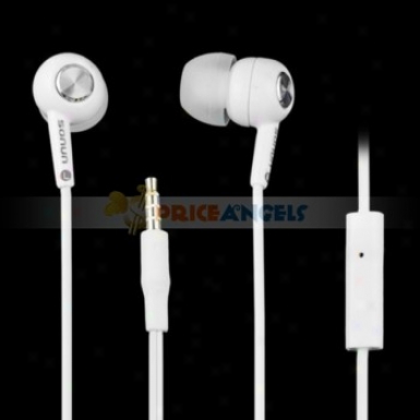 Sonun Sn-009p Stereo Super Bass Earphone Headphone With Microphone(white)