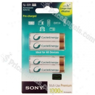 Sony Aaa 800mah Ni-mh Rechargeable Battery(4-pack)