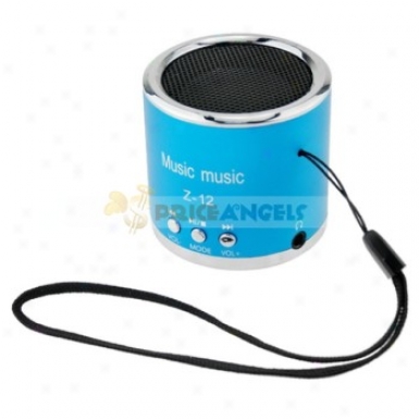 Sports Style Portable Usb Mini Speaker With Tf Card Slot/fm Foor 3.5mm Jack Mp3/mp4 Player(blue)