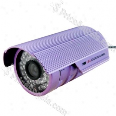 Ss-602 36 Led Waterproof Ir Cctv Camera With Night Vision-purple