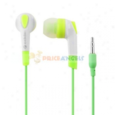 Stereo 3.5mm Plug In-ear Earphone Headphone For Cell Phone/mp3/computer(green)