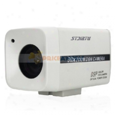 Stjiatu T648e/c 1/4 Sony Super Had Ccd 480 Tv Line Zoom Lens Ir Cctv Moniter Camera