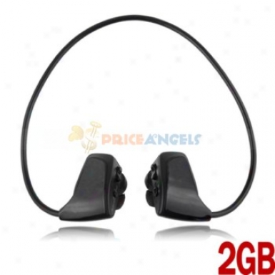 Stylish Free Style 2gb Sports Headset Handsfree In-ear Earphones Mp3 Player(black)