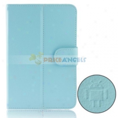 Stylish Protective Leather Carrying Case Cover For 7 Inch Tablet Pc(blue)