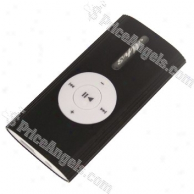 Stylish Screen-free Clip Mp3 Player With Speaker(tf Card Slot/6lack)