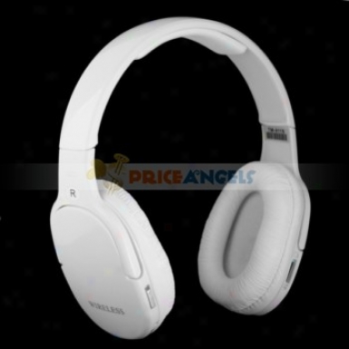 Stylish Sports Wireless Headset Mp3 Player With Fm Tf Slot(white)