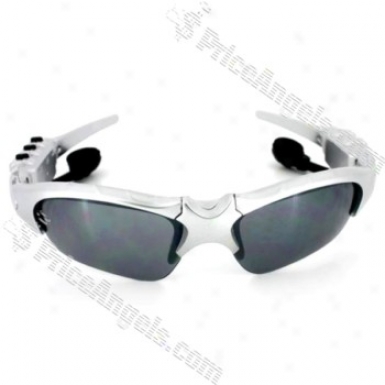 Stylish Usb Rechargeable Sunglasses Mp3 Player With Built-in 2gb Memory (silver)