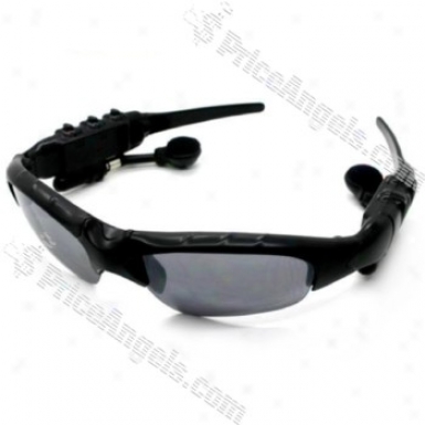 Stylish Usb Rechargeable Sunglasses Mp3 Player With Built-in 2gb Memory (bladk)