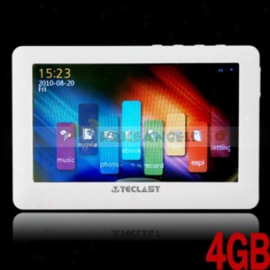 Teclast C430ve 4gb 4.3-inch Led Screen Hd Mp5 Media Player(white)