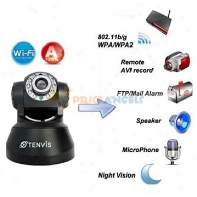 Tenvis Jpt3815w Mini 1/4 Cmos Ir Indoor Security Ip Network Camera(black)