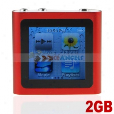 The Sixth Generation 1.5-incy Touch Screen 2gb Mp4 With Clock Function(red)