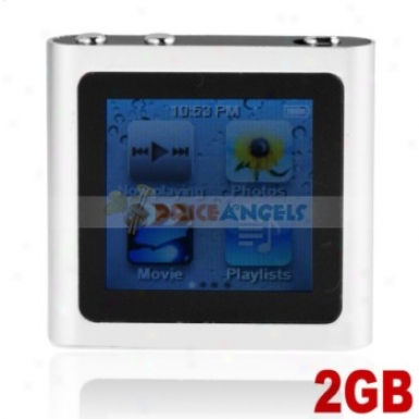 The Sixth Generation 1.5-inch Touch Screen 2gb Mp4 With Clock Function(silver)