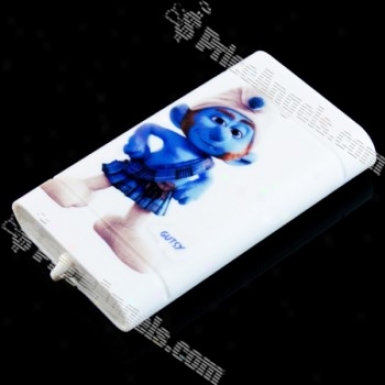 The Smurfs External Battery Pack For Iphone/htc/psp With Cellphone Adapters(gutsy)