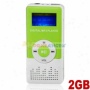 Cute 2gb Mp3 Media Player With Louder Speaekr(green)